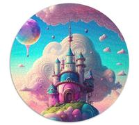 Puzzle Candyland per la cameretta dei bambini, 1000 pezzi, puzzle rotondo per adulti, ideale per divertimento in famiglia, relax e regali per le feste (dimensioni 67,5x67,5 cm)