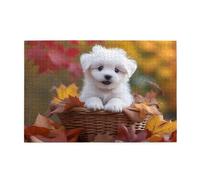 Puzzle Cane 1500 Pezzi Autunno Adulti, Puzzle di Legno da Principiante, Giochi Divertenti di Intrattenimento in Famiglia, DIY Creativi Hobby Adulti Uomo/Donna Regalo, Decorazione Casa Regalo 1T-1779