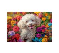 Puzzle Cane 2000 Pezzi Fiore Adulti, Puzzle di Legno da Principiante, Giochi Divertenti di Intrattenimento in Famiglia, DIY Creativi Hobby Adulti Uomo/Donna Regalo, Decorazione Casa Regalo 1T-1601