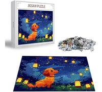 Puzzle Cane Puzzle 4000 Pezzi Jigsaw Adulti DIY Classici Gioco, Puzzles a Forma di Animale, Rilassamento e Intelligence per Ragazzi da 14 Anni 141x87cm/4000 pcs con Scatola Regalo in Legno H-583