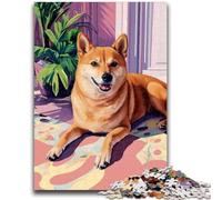 Puzzle Cane sul divano da 1000 pezzi per adulti, gioco educativo, decorazione da parete, compleanno e Natale (38x26cm)
