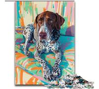 Puzzle "Cane sul divano" per adulti e ragazzi, 1000 pezzi, giocattoli avvincenti per la decorazione della casa (50x75cm)
