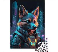 Puzzle Cane Umano Puzzle per Adulti 1000 Pezzi Puzzle in Legno Arte da Parete Puzzle Giochi 1000pz (75x50cm)