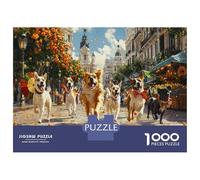 Puzzle Cani 1000 Pezzi, Design Moderno E Spiritoso - Parte Della Serie Puzzle Animali 1000 Pezzi, Massima Soddisfazione Nell’Assemblaggio 38x26cm/1000pcs