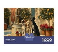 Puzzle Cani 1000 Pezzi, Design Moderno E Spiritoso - Parte Della Serie Puzzle Animali 1000 Pezzi, Massima Soddisfazione Nell’Assemblaggio 38x26cm/1000pcs