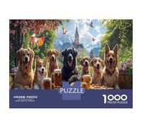 Puzzle Cani 1000 Pezzi Per Adulti E Ragazzi, Scena Animata E Allegra - Un Puzzle Animali 1000 Pezzi Di Alta Gamma Per Appassionati 38x26cm/1000pcs