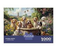 Puzzle Cani 1000 Pezzi Per Adulti E Ragazzi, Scena Animata E Allegra - Un Puzzle Animali 1000 Pezzi Di Alta Gamma Per Appassionati 38x26cm/1000pcs