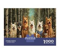 Puzzle Cani 1000 Pezzi Per Adulti E Ragazzi, Scena Animata E Allegra - Un Puzzle Animali 1000 Pezzi Di Alta Gamma Per Appassionati 38x26cm/1000pcs