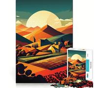 Puzzle "Cantina in Toscana" da 1000 pezzi,ideale per stimolare la concentrazione,con taglio laser per un incastro perfetto e un'attività divertente da fare insieme (38x26cm)