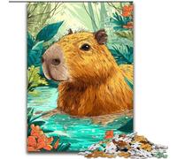 Puzzle Capibara per adulti 1000 pezzi, giochi educativi, decorazione per la casa, adatti per la decorazione del desktop (50x75cm)