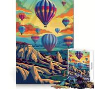 Puzzle Cappadoci Turchia da 1000 pezzi per adolescenti, ideale per ricordare, rilassarsi e godersi il tempo libero, con incastri precisi, un regalo perfetto (50x75cm)