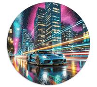 Puzzle Car 1000 Pezzi in Cartone Per Adulti Impegnativo Divertente Rompicapo Sports Car City Street Regalo Per Adulti 1000pcs (67.5x67.5cm)