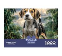 Puzzle Carta Riciclata 1000 Pezzi Adulti - Beagle Bosco, Gioco Rilassante e Idea Regalo Pratica, 52x38cm