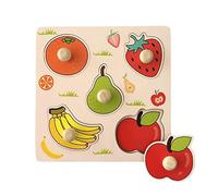 Puzzle Cartoon Puzzle Forma Sorter Giocattolo Giocattolo Educativo Peg Puzzle Board per Bomboniere, Frutta