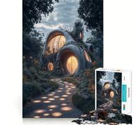 Puzzle "Casa biologica nella foresta" da 1000 pezzi per adulti gioco di concentrazione e allenamento mentale ideale per la casa e il tempo libero con bordi netti regalo perfetto per Babbo Natale