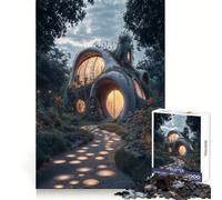 Puzzle Casa biologica nella foresta da 1000 pezzi per ragazzi, gioco di logica e abilità, momento di relax, taglio preciso, (50x75cm)