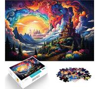 Puzzle "casa" con 1000 pezzi per adulti compito di pensiero per 26 x 38 cm, divertente per la casa, regalo di compleanno, regalo di viaggio per adolescenti dai 14 anni in su