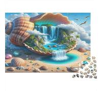 Puzzle Cascata nel Guscio 1000 Pezzi per Adulti 52x38cm/1000pcs