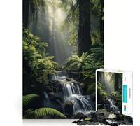Puzzle "Cascata nella foresta" con 1000 pezzi,gioco di concentrazione mentale,design a incastro preciso,sfida interattiva per il cervello,ideale per la casa (38x26cm)