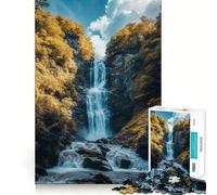 Puzzle "Cascata nella foresta" da 1000 pezzi Divertimento con la memoria,taglio di qualità professionale,regalo pensato per stimolare la mente (38x52cm)