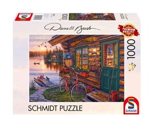 Puzzle Casetta sul lago con bicicletta - 1000 pz - Schmidt 58531