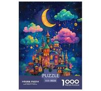 Puzzle Castello dei sogni Puzzle Arte Jigsaw Puzzle Family Game Gioco Educativo E Stimolante Mondo parlante Puzzle Divertimento Gioco 1000Pcs Puzzle Classici Puzzle Adulti E Ragazzi 38x26cm/1000pcs