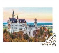 Puzzle Castle on Hill Composto Da 1000 Pezzi Per Adulti, Gioco Diabilità Impossibile Puzzle Pittura Giochi Rilassamento E Intelligenza Regalo Per Amore E Amico 38x26cm/1000pcs