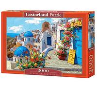 PUZZLE CASTORLAND Spring in Santorini - 2000 pezzi - Santorini Arte Viaggi - Difficoltà Alta