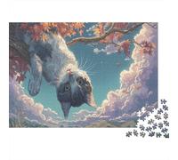 Puzzle Cat Hanging Upside Down on Maple 1000 Pezzi Per Adulti Pet - Rilassamento Di Giochi, Gioco Familiare, Pratica Parete Da Decorazione E Regalo 70x50cm/1000pcs