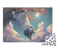 Puzzle Cat Hanging Upside Down on Maple Branch Gift - Pet 1000 Pezzi Jigsaw: Adulti Per Divertente Sfida, Giochi Educativi E Casa Decorazione 70x50cm/1000pcs