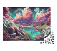 Puzzle Cat Napping by Goldfish Stream 1000 Pezzi Per Gioco Familiare - Pet Adulti Per, Rilassamento Di Giochi, Pratica Parete Da Decorazione E Regalo 38x26cm/1000pcs