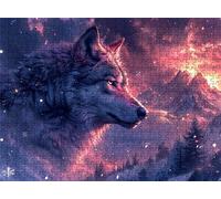 Puzzle catena montuosa Lupo - Puzzle 5000 Pezzi per Adulti - Puzzles Giochi Rilassamento - Bene Confezionamento Scatola - Stampa Alta Definizione Colori Brillanti - Puzzles Legno Impegnativi s7h-795