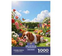 Puzzle Cavalier King Charles Spaniel 1000 Pezzi Per Adulti E Ragazzi, Puzzle Con Garden, Giocattolo Educativo, Idea Regalo 70x50cm/1000pcs