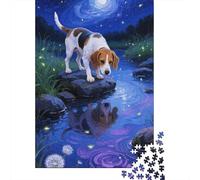 Puzzle Cavalier King Charles Spaniel Composto Da 1000 Pezzi Per Adulti,Serene Water Scene Gioco Diabilità Impossibile Puzzle Pittura Giochi Rilassamento E Intelligenza Regalo Per Amore E Amico 1000pcs