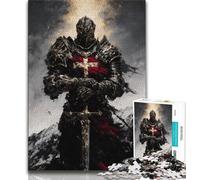 Puzzle Cavalieri Medievali 1000 Pezzi per Adolescenti Regali Attività Divertenti per la Casa Giocattoli per i Giorni di Pioggia Regali di Compleanno (26x38cm)