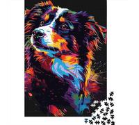 Puzzle Cavallo Astratto in Pezzi Pittura a Schizzo, 1000 Pezzi Carta Riciclata Regali Uomini Donne, Gioco Familiare Divertente e Stimolante 38x26cm/1000pcs