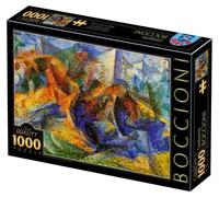 Puzzle Cavallo e Cavaliere con Edifici 1000 Pezzi