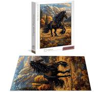 Puzzle Cavallo Puzzle 1000 Pezzi Jigsaw Adulti DIY Classici Gioco, Puzzles a Forma di Animale, Giochi Rilassamento e Intelligence per Ragazzi da 14 Anni 75 x 50 cm/1000 pcs con Scatola Regalo B-7274