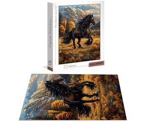 Puzzle Cavallo Puzzle 1000 Pezzi Jigsaw Adulti DIY Classici Gioco, Puzzles a Forma di Animale, Giochi Rilassamento e Intelligence per Ragazzi da 14 Anni 75 x 50 cm/1000 pcs con Scatola Regalo B-7274
