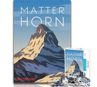 Puzzle Cervino per adulti e adolescenti, aiuta il cervello a esercitare i giocattoli avvincenti per coltivare la pazienza, adatti alle coppie, 38x26cm