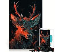 Puzzle "Cervo mistico nella foresta" per adulti, 1000 pezzi, Logic Boost Toy Group, Joy Premium Edge, sorpresa di compleanno (38x26cm)