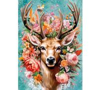 Puzzle Cervo Nei Fiori 1000 Pezzi