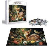Puzzle Cervo Puzzle 6000 Pezzi Jigsaw Adulti DIY Classici Gioco, Puzzles a Forma di Uccello, Giochi Rilassamento e Intelligence per Ragazzi da 14 Anni 179 x 105 cm/6000 pcs con Scatola Regalo B-1908