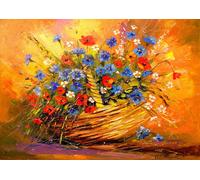 Puzzle Cestino con fiori 1000 pezzi