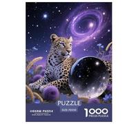 Puzzle Cheetah 1000 Pezzi in Cartone Per Bambini E Adulti Educativo Impegnativo Rompicapo Cheetah Nebula Idea Regalo 70x50cm/1000pcs