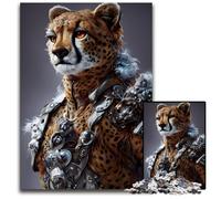 Puzzle Cheetah King per adulti, puzzle da 1000 pezzi per adulti, rompicapo impegnativo per adolescenti, divertente serata di giochi in famiglia, 26X38CM/10,23x14,96 pollici.