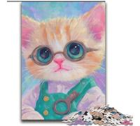 Puzzle Chef Cat da 2000 pezzi per adulti e ragazzi, per bambini dai 14 anni in su, rompicapo per famiglie, regali di Natale e compleanno (70x100cm)