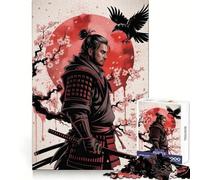 Puzzle Cherry Crow Samurai da 1000 pezzi per ragazzi, ideale per sviluppare la concentrazione, per un divertimento spensierato e un regalo significativo (50x75cm)