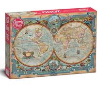 Puzzle CHERRY PAZZI mappa del mondo delle grandi scoperte 2000 pezzi