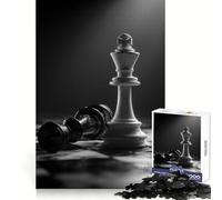 Puzzle Chess Kings︰ Vittoria e Sconfitta per Adolescenti 1000 Sfida Intelligente Passatempo Rilassante Fine Lock Regalo di Natale (38x52cm)